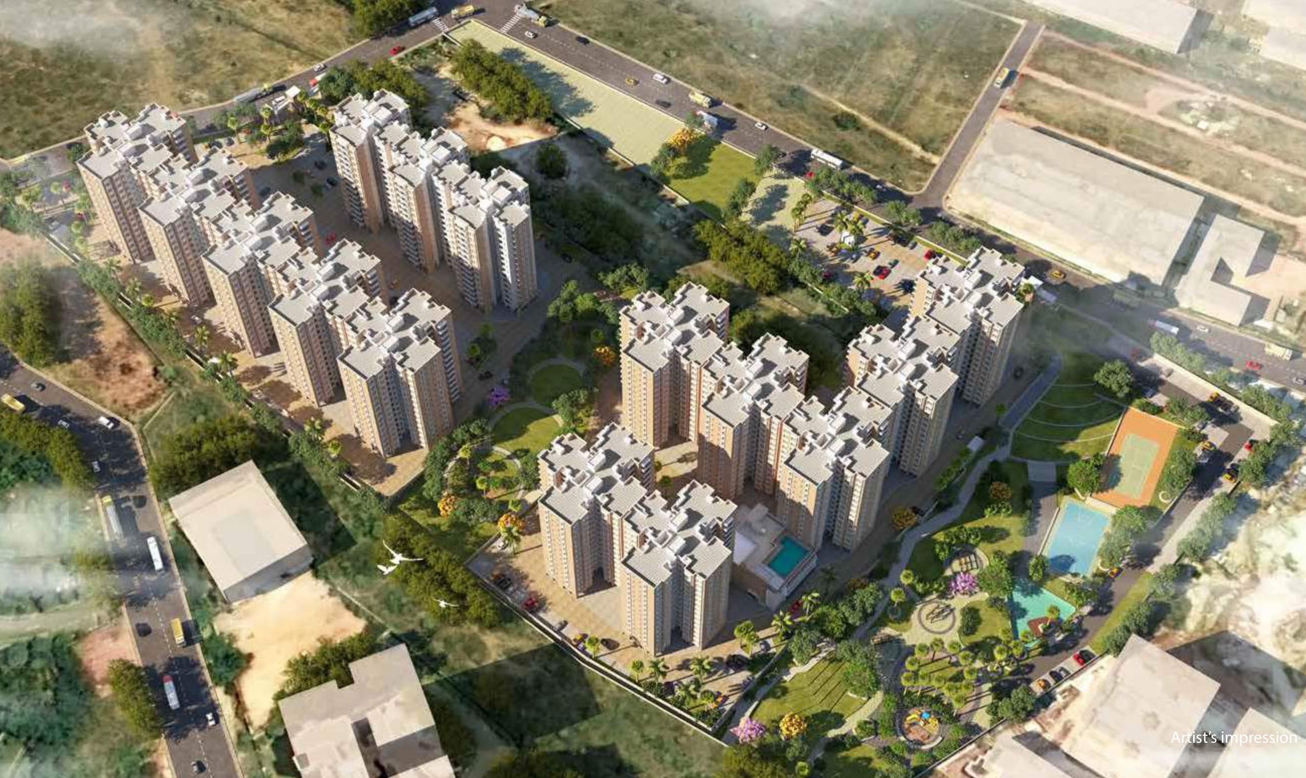 Prestige Primrose Hills Front view